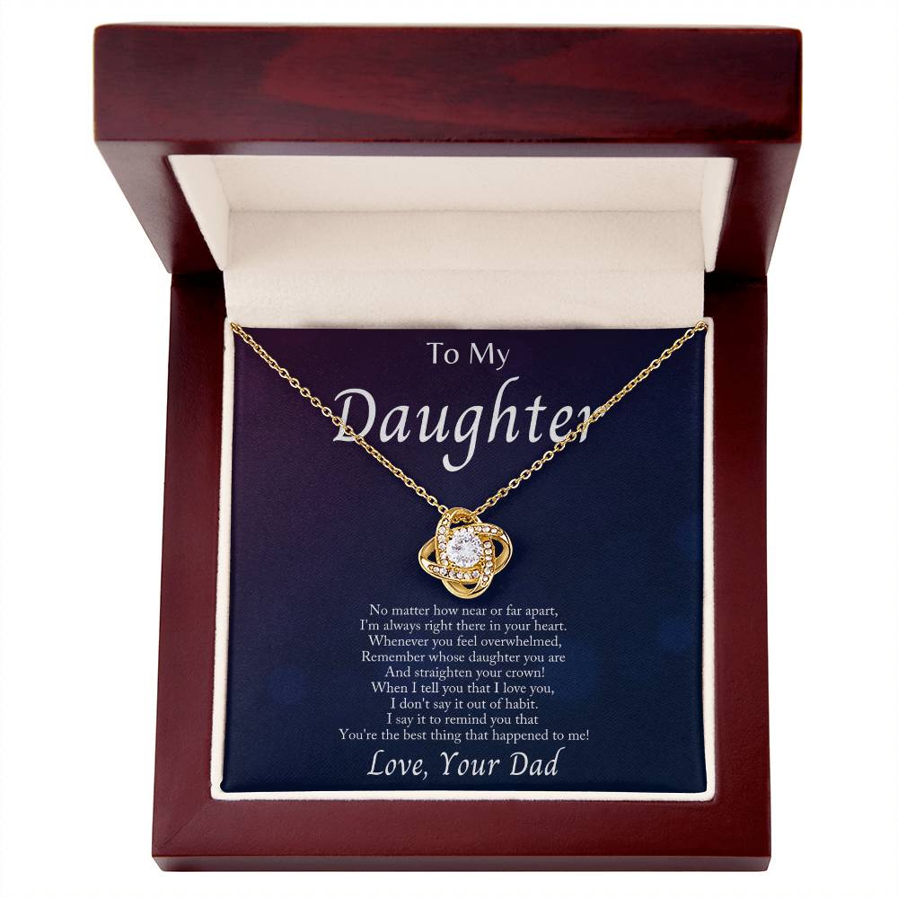 I’m Always With You Love Knot Necklace – Romantic Gift