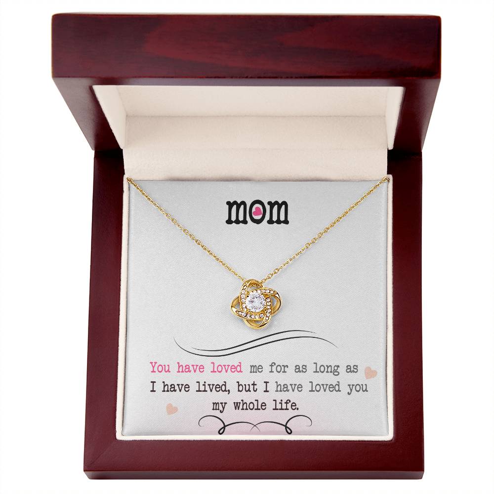 My Whole Life – Love Knot Necklace | Romantic Necklace Gift