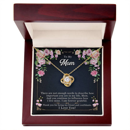 Love Knot Necklace – Forever Grateful Romantic Gift for Her