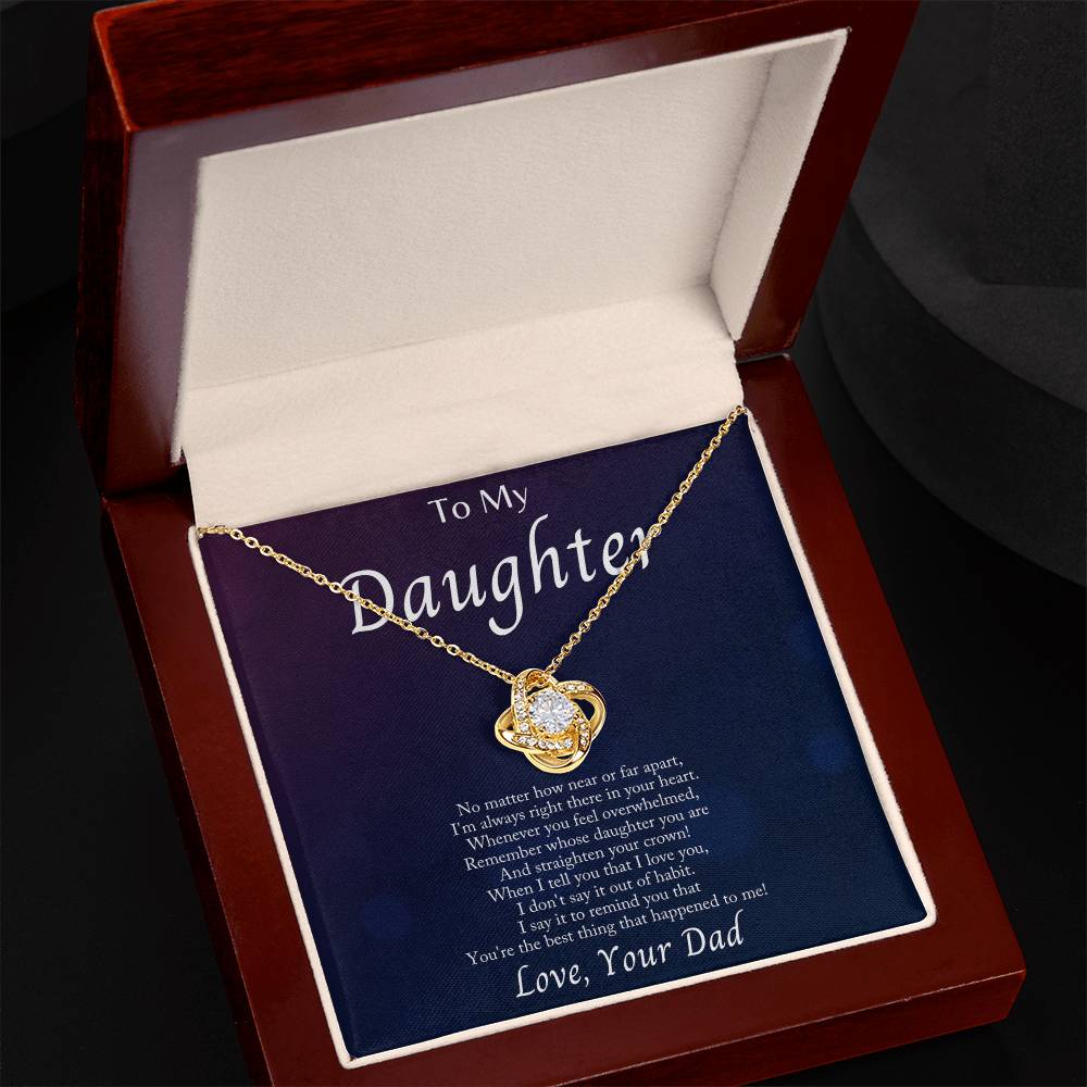 I’m Always With You Love Knot Necklace – Romantic Gift
