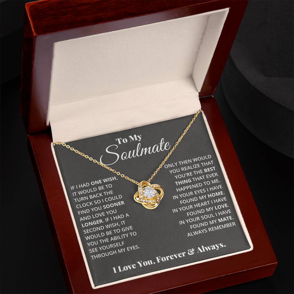 Soulmate Love Knot Necklace – To My Soulmate Love Knot Necklace