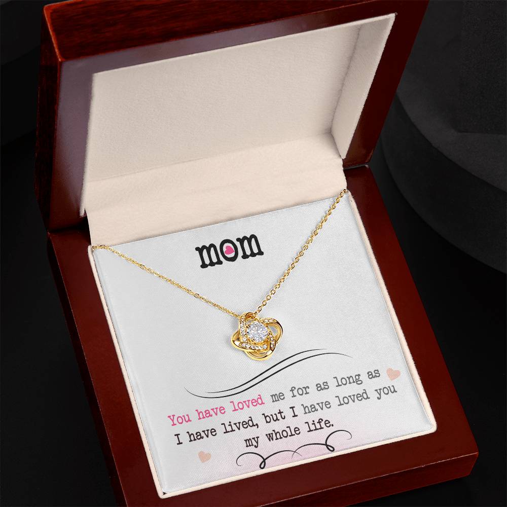 My Whole Life – Love Knot Necklace | Romantic Necklace Gift