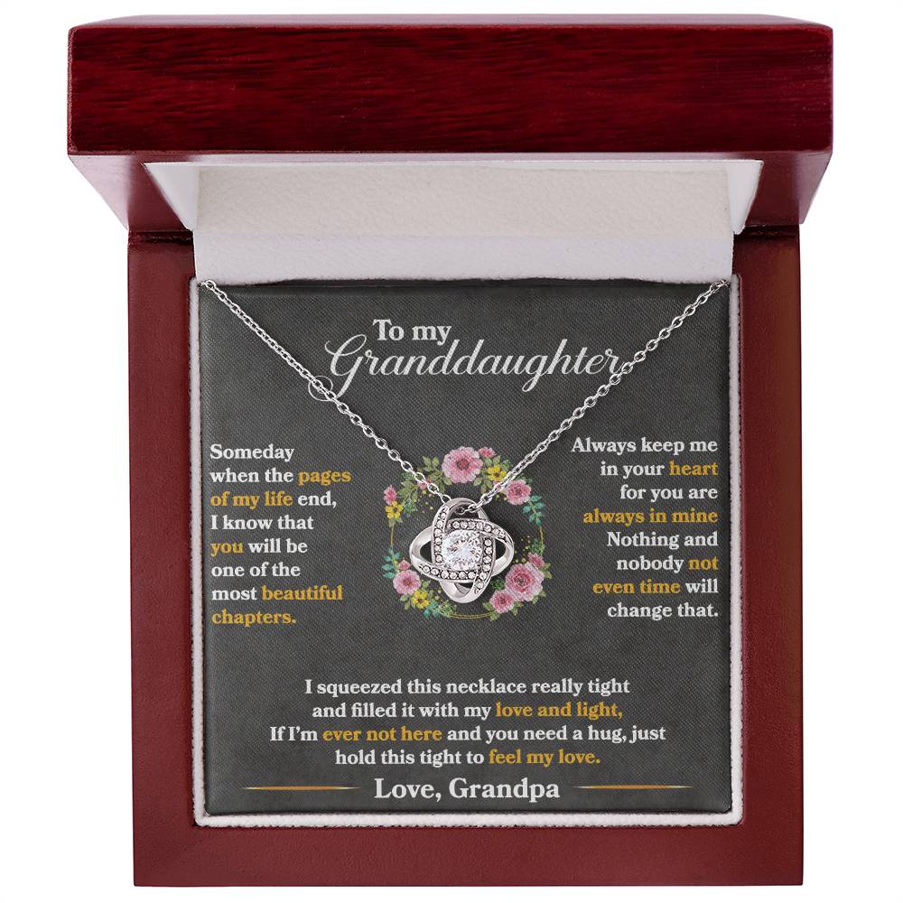 Keep Me In Your Heart Love Knot Necklace – Romantic Gift