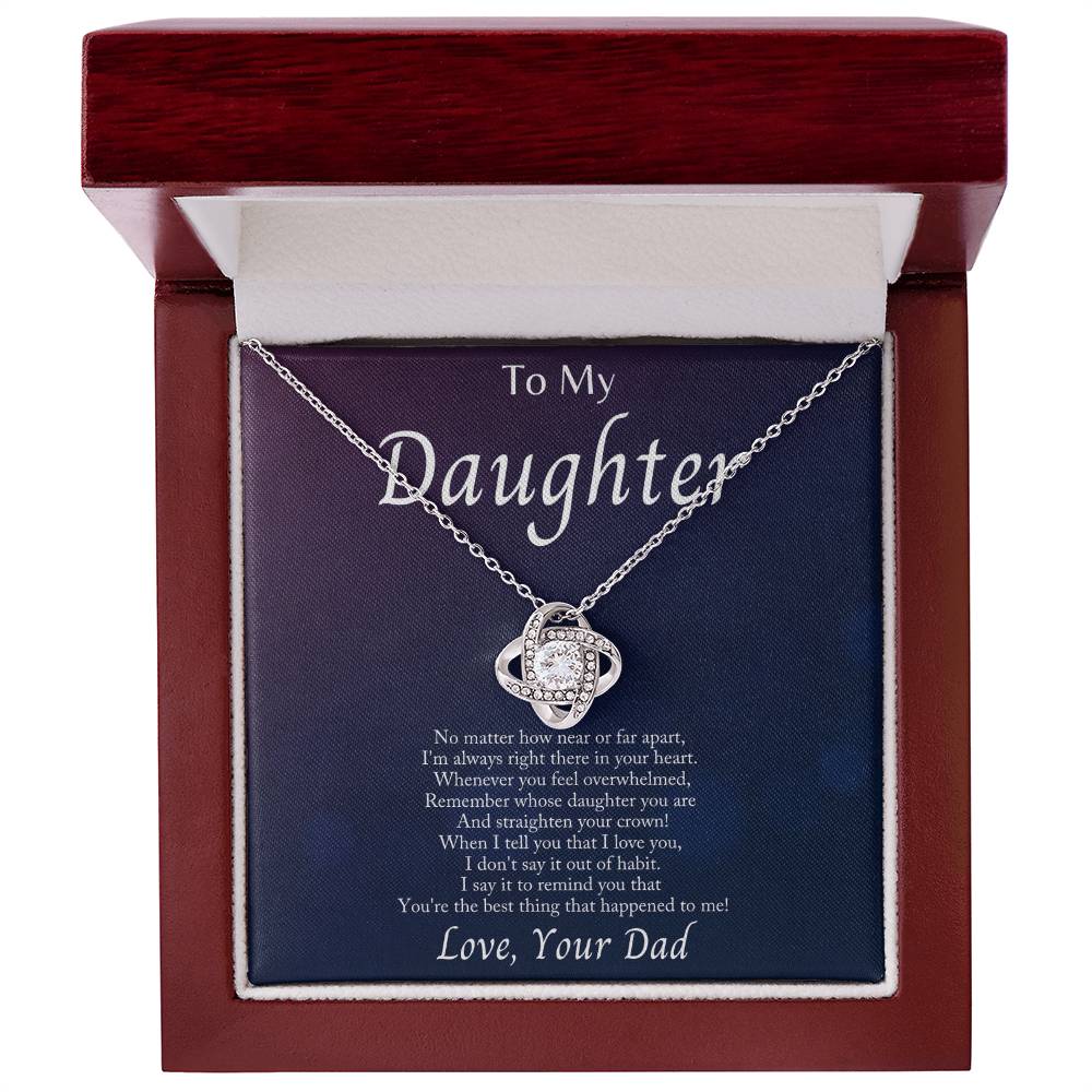 I’m Always With You Love Knot Necklace – Romantic Gift