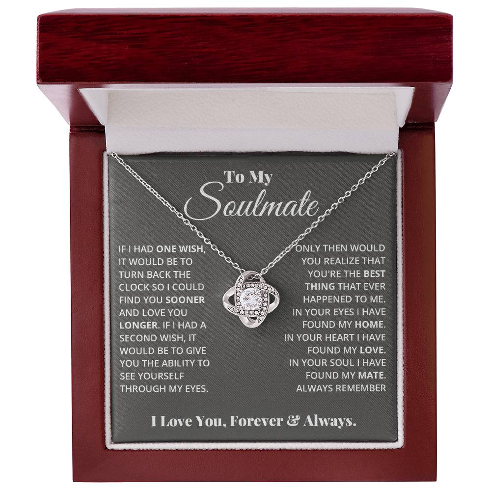 Soulmate Love Knot Necklace – To My Soulmate Love Knot Necklace