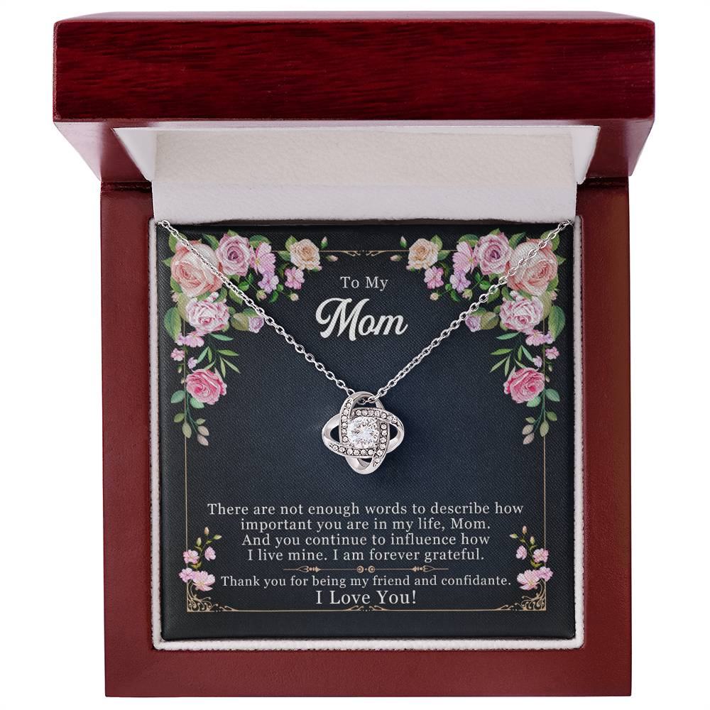Love Knot Necklace – Forever Grateful Romantic Gift for Her