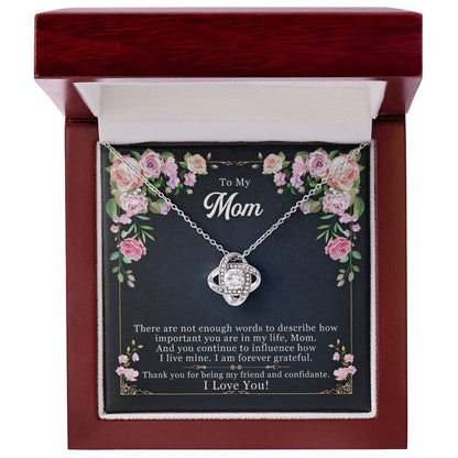 Love Knot Necklace – Forever Grateful Romantic Gift for Her