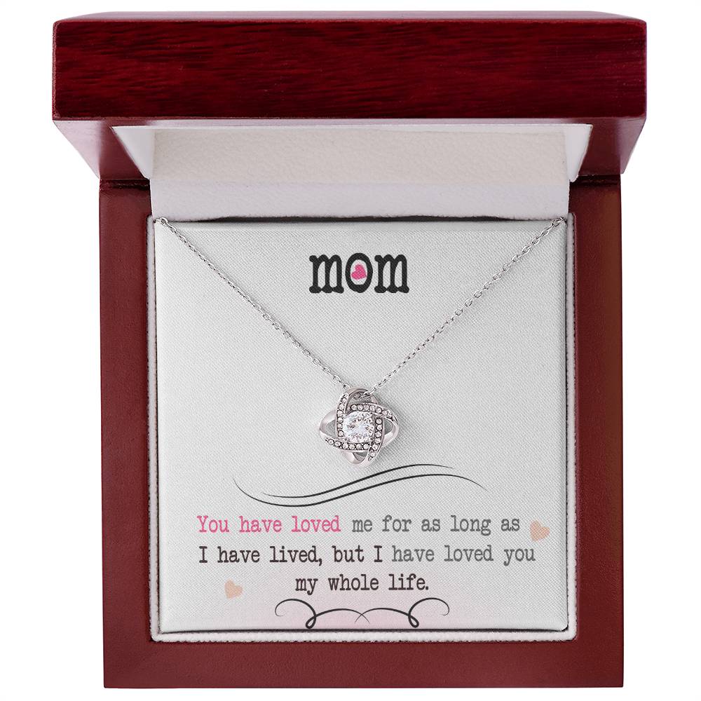 My Whole Life – Love Knot Necklace | Romantic Necklace Gift