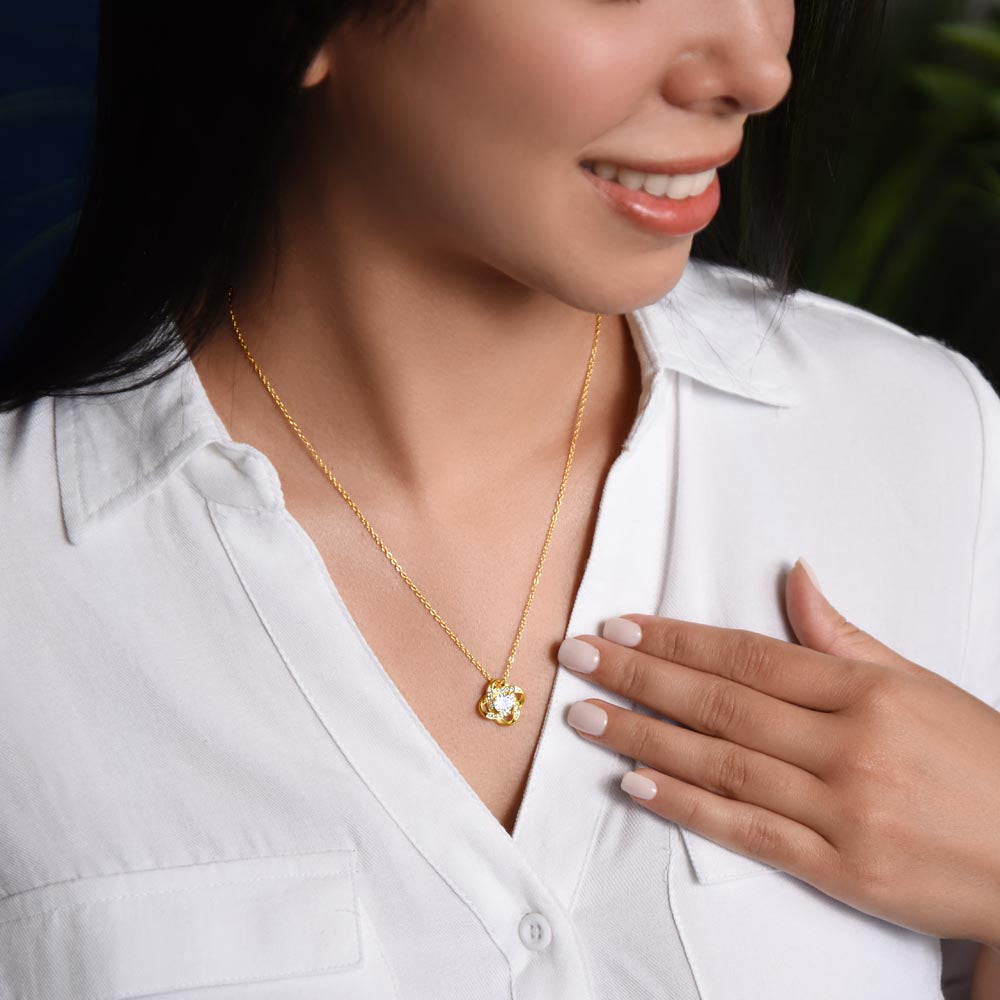 Love Knot Necklace – Romantic Necklace for Her | Gift Necklace