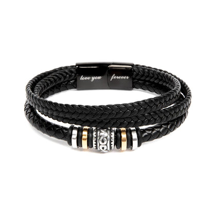 Men’s Leather Bracelet – Love You Forever Gift