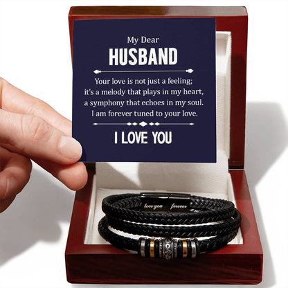 Men’s Leather Bracelet – Love You Forever Gift