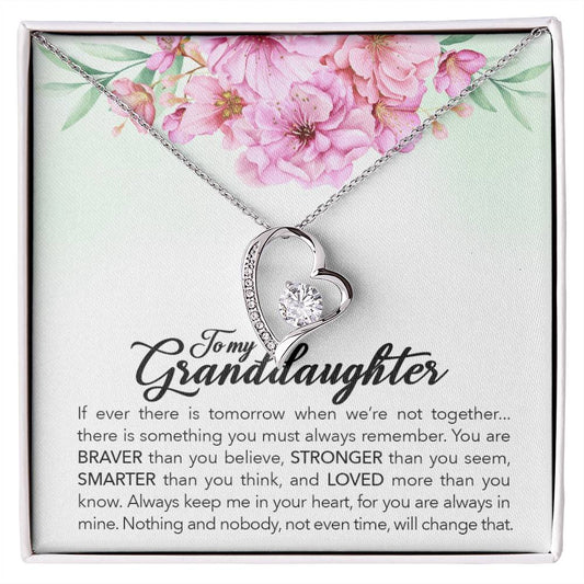 Granddaughter Necklace – Brave Forever Love Necklace Gift