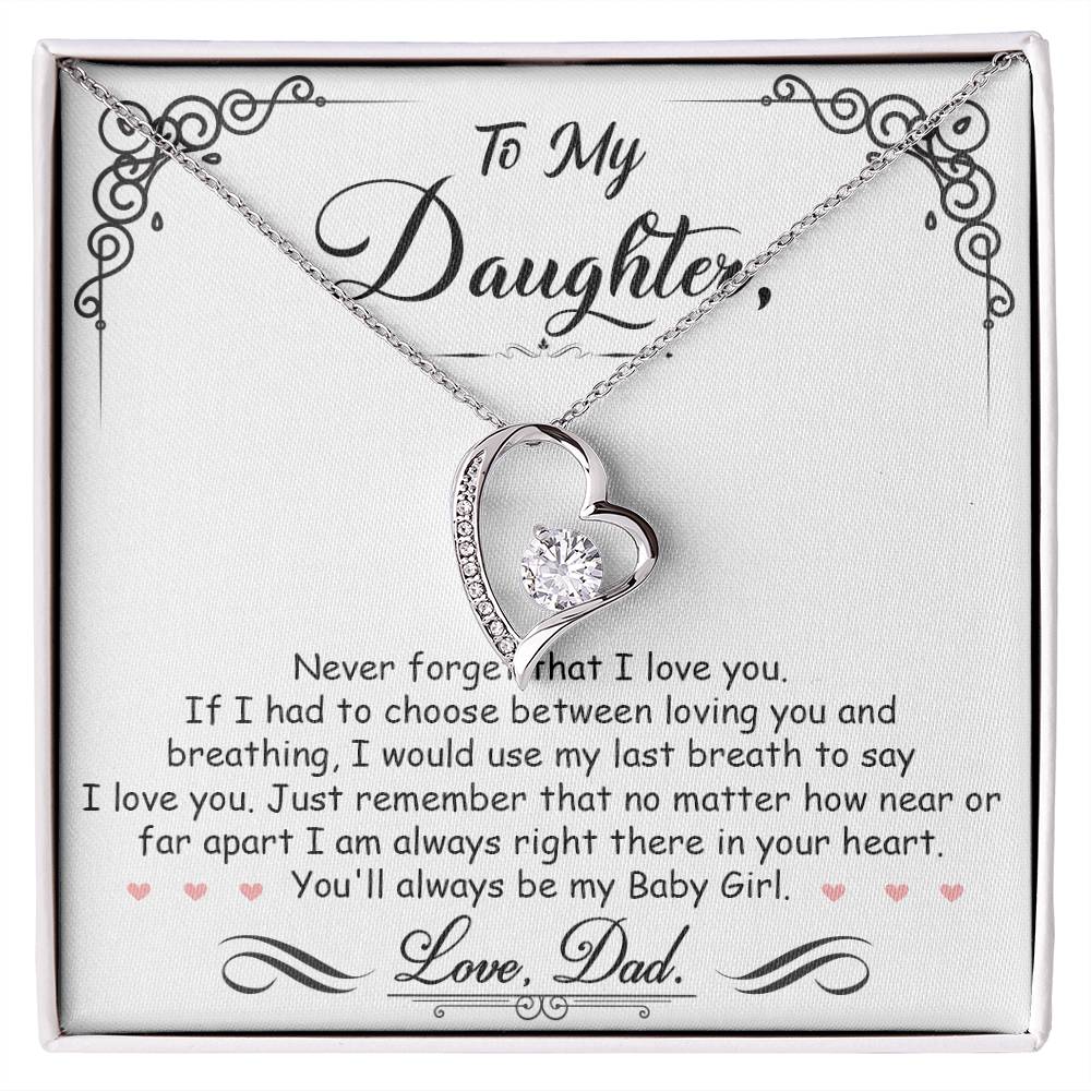Baby Girl Necklace – My Baby Girl Forever Love Necklace