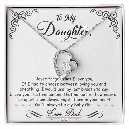 Baby Girl Necklace – My Baby Girl Forever Love Necklace