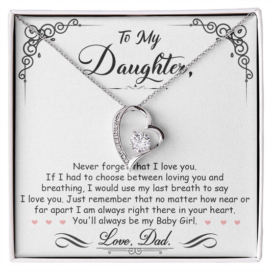 Baby Girl Necklace – My Baby Girl Forever Love Necklace