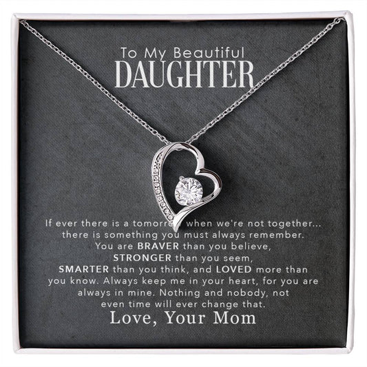 Daughter Love Necklace – My Beautiful Daughter Forever Love Necklace