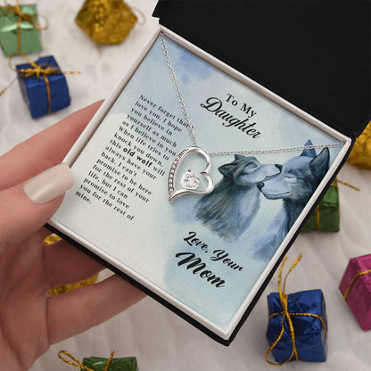 Wolf Necklace – Old Wolf Forever Love Pendant for Men