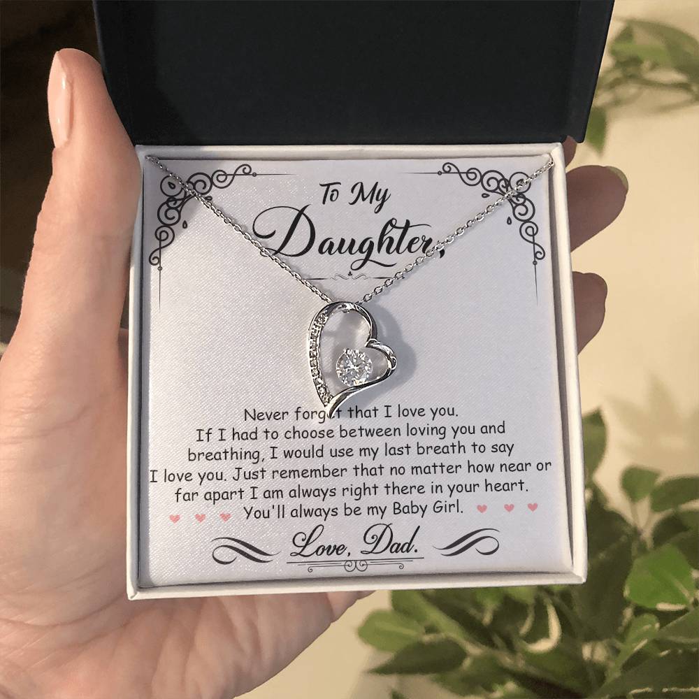 Baby Girl Necklace – My Baby Girl Forever Love Necklace