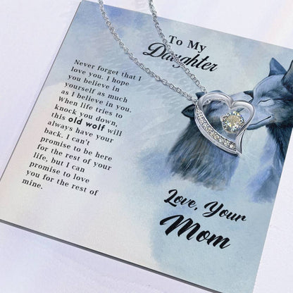 Wolf Necklace – Old Wolf Forever Love Pendant for Men