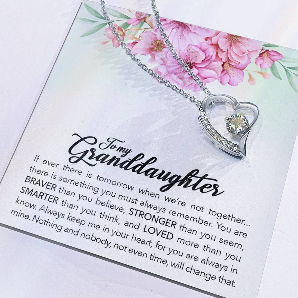 Granddaughter Necklace – Brave Forever Love Necklace Gift