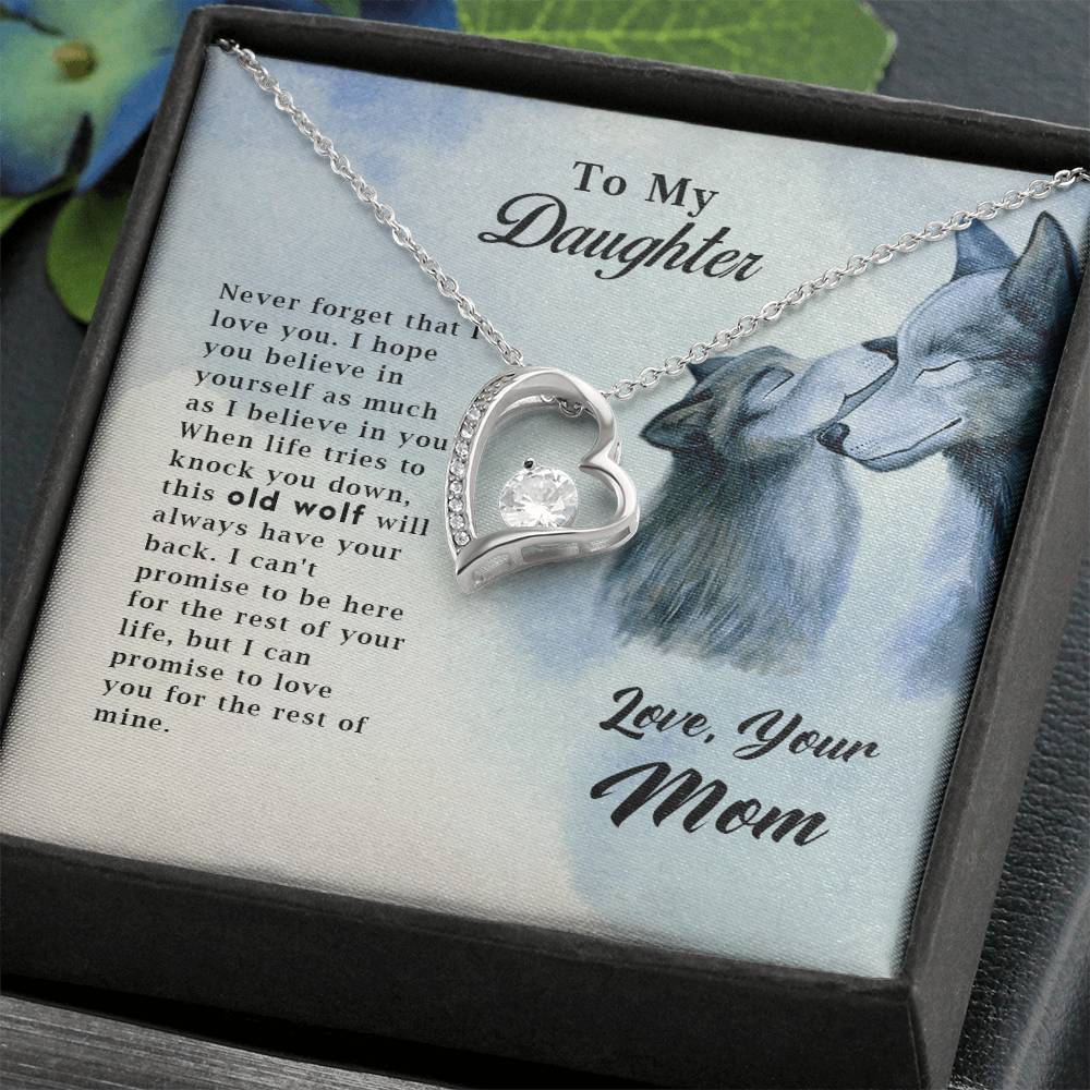 Wolf Necklace – Old Wolf Forever Love Pendant for Men