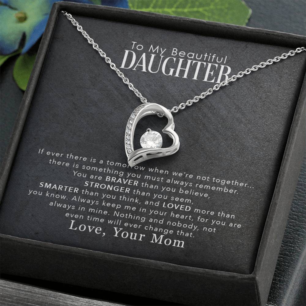 Daughter Love Necklace – My Beautiful Daughter Forever Love Necklace