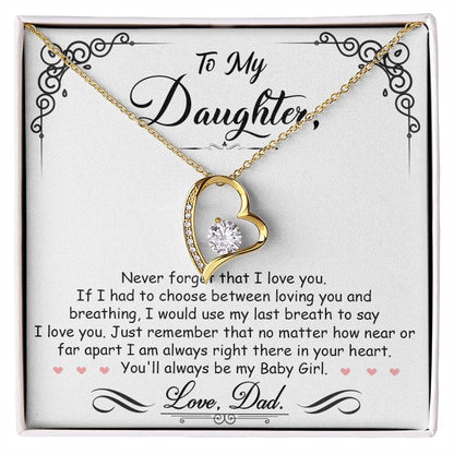 Baby Girl Necklace – My Baby Girl Forever Love Necklace