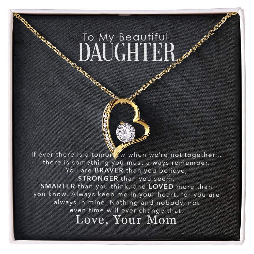 Daughter Love Necklace – My Beautiful Daughter Forever Love Necklace