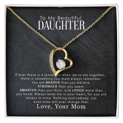 Daughter Love Necklace – My Beautiful Daughter Forever Love Necklace