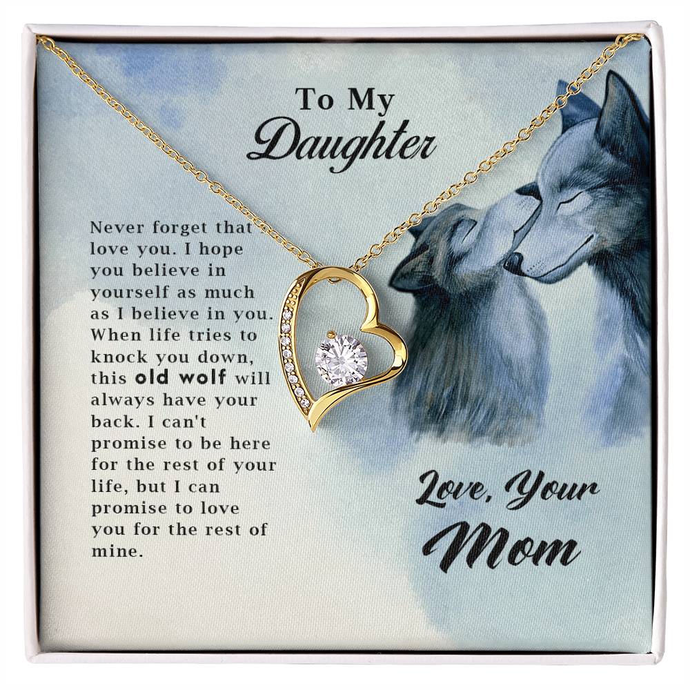 Wolf Necklace – Old Wolf Forever Love Pendant for Men