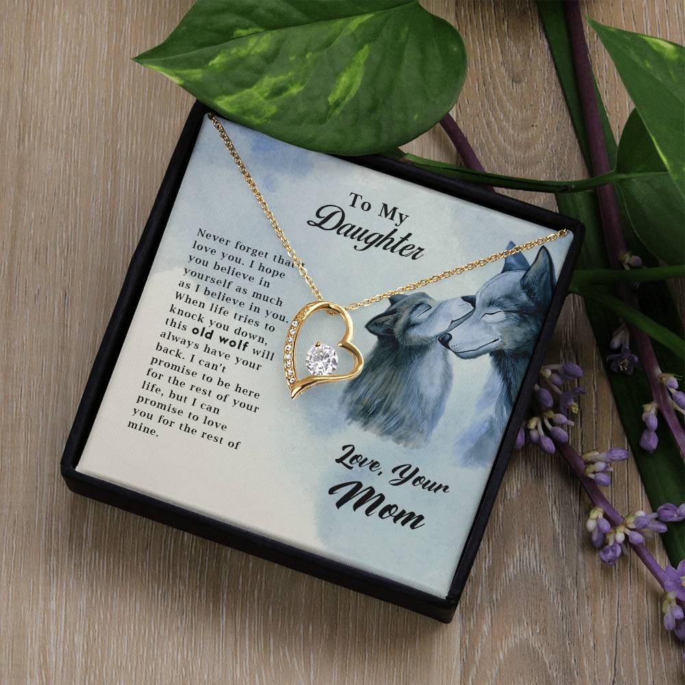Wolf Necklace – Old Wolf Forever Love Pendant for Men