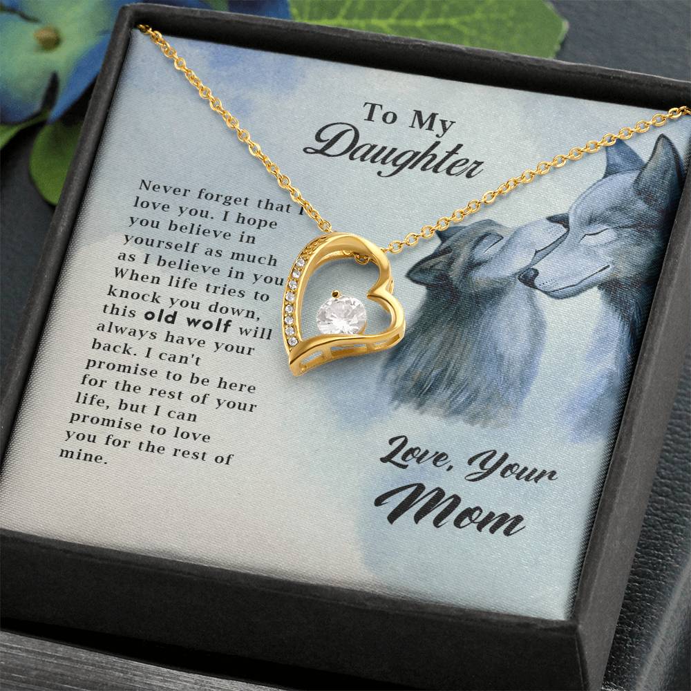 Wolf Necklace – Old Wolf Forever Love Pendant for Men