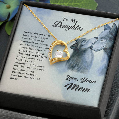 Wolf Necklace – Old Wolf Forever Love Pendant for Men