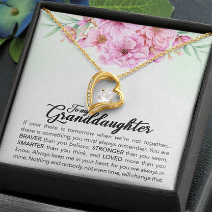 Granddaughter Necklace – Brave Forever Love Necklace Gift