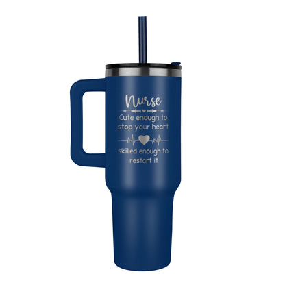 Gift for Nurse – Insulated Nurse Tumbler 40oz