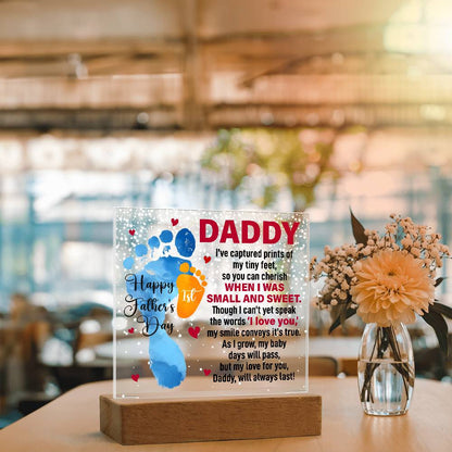 Personalized Photo Gift – Acrylic LED Plaque When I Was Small and Sweet