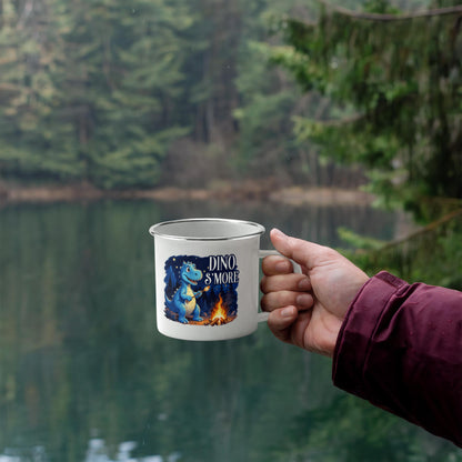 Camping Mug – Dino S’mores Enamel Mug