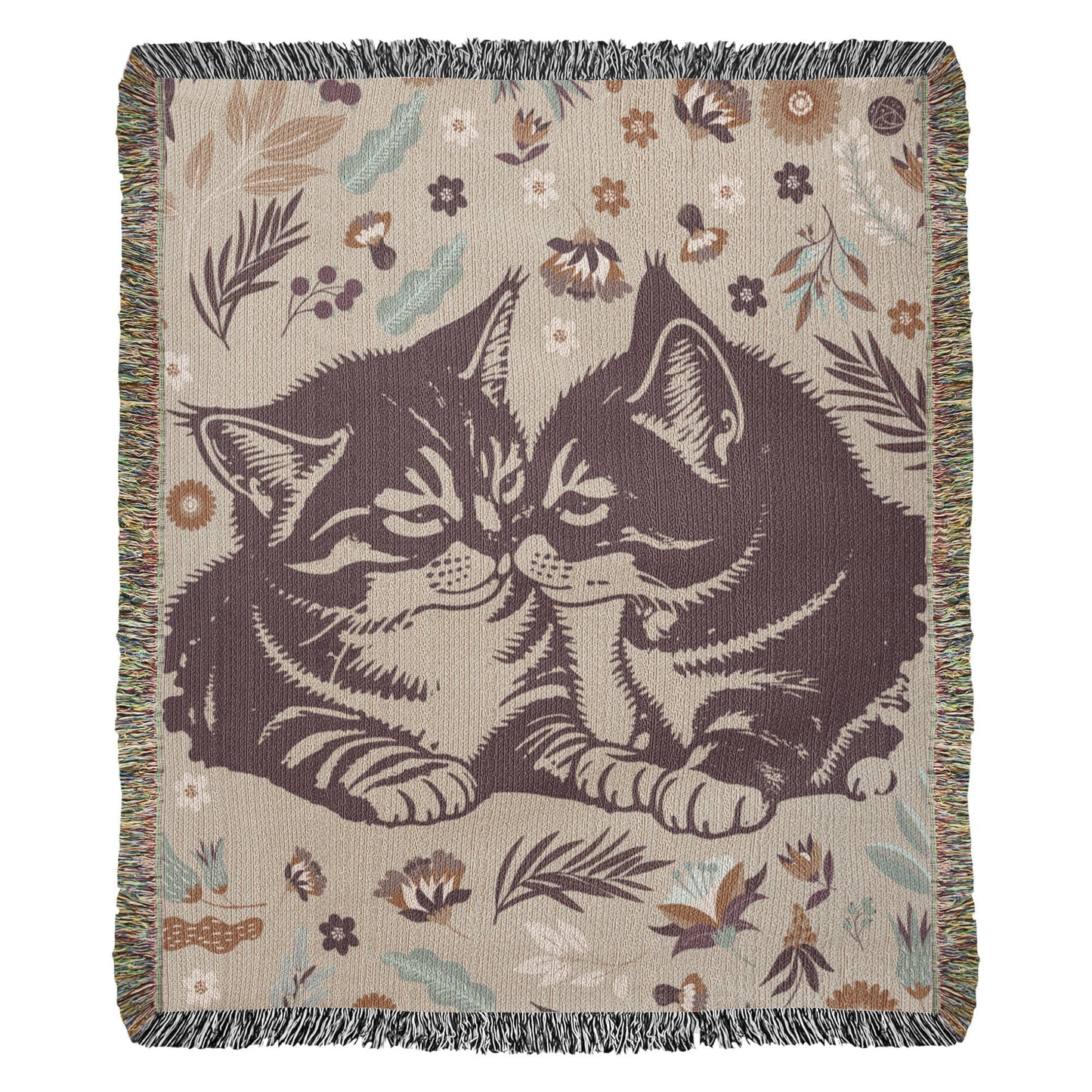 Cat Lover Blanket – Heirloom Woven Cat Themed Throw Blanket