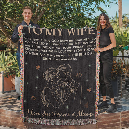 Wife Gift Blanket – To My Wife Heirloom Woven Blanket