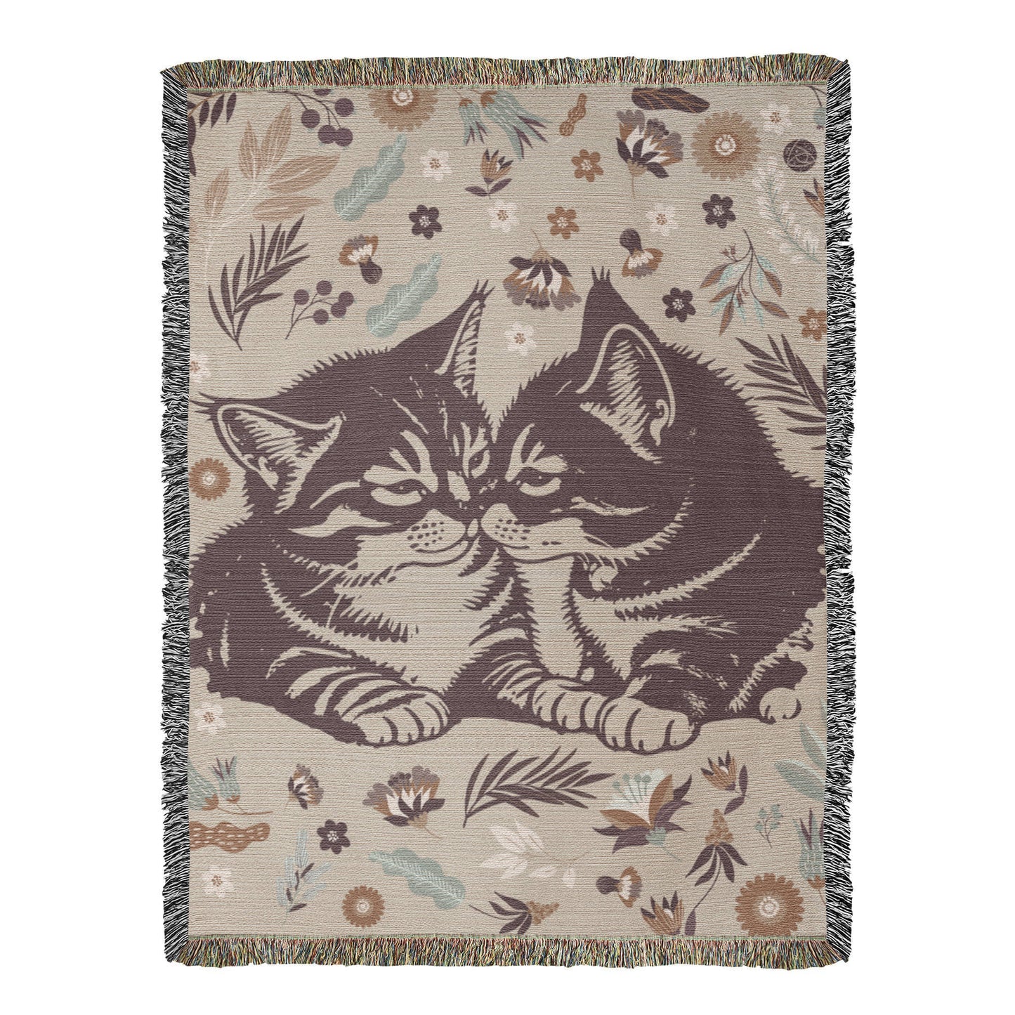 Cat Lover Blanket – Heirloom Woven Cat Themed Throw Blanket